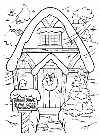 illustration - santa_house-png